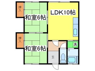 桑原マンションの物件間取画像